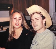 David Morwick and Heather Little on the set of Little Erin Merryweather.