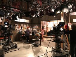 Danube Hermosillo as Darlita on set of The Bold And The Beautiful