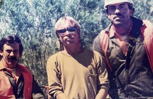 Tremors location Lone Pine. John Pappas, Brent Maddock and John Goodwin.