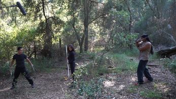 Michael Chaturantabut, T.J. Storm, and Neraida Bega in Power Play (2016)