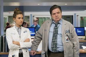 Oliver Platt and Rachel DiPillo in Chicago Med (2015)