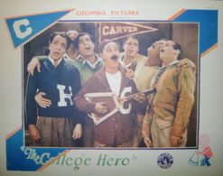 Robert Agnew, Rex Lease, Charles Paddock, Churchill Ross, and Ben Turpin in The College Hero (1927)