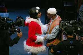 Michael McElroy and Justin Johnston in Rent: Filmed Live on Broadway (2008)