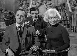 John Astin, Laurie Mitchell, and Herkie Styles in The Addams Family (1964)