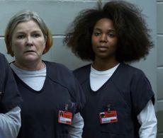 Kate Mulgrew and Naomi Lorrain in Orange is the New Black