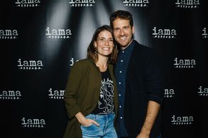 Bryan Langlitz and wife, Sally Eidman at IAMA Theatre Company's West Coast Premier of A KID LIKE JAKE.