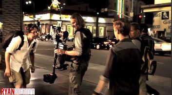 Steven Calcote directing Ryan Beatty in the music video 