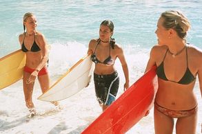 Kate Bosworth, Michelle Rodriguez, and Sanoe Lake in Blue Crush (2002)