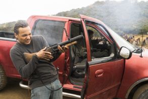 Frank Dillane and Daniel Sharman in Fear the Walking Dead (2015)