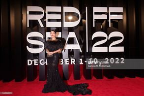 Elghety attending the film screening of Guillermo del Toro's Pinocchio at the Red Sea International Film Festival 2022