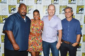 Richard Appel, Reagan Gomez-Preston, Kevin Michael Richardson, and Mike Henry at an event for The Cleveland Show (2009)