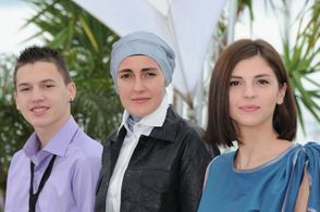 Aida Begic, Marija Pikic, and Ismir Gagula at an event for Children of Sarajevo (2012)