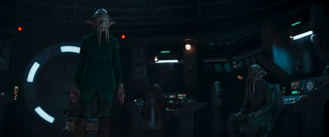 Christine Adams, Barry Lowin, and Joanna Bennett in The Mandalorian (2019)