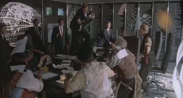 Juba Kennerley and Len Marten in The Crimson Permanent Assurance (1983)