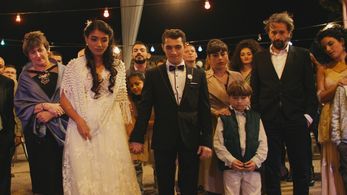 Juna Suleiman, Alex Bakri, and Samer Bisharat in Let It Be Morning (2021)