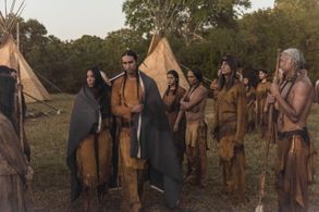 Zahn McClarnon, Tatanka Means, and Elizabeth Frances in The Son (2017)