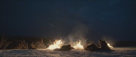 Leonardo DiCaprio and Arthur RedCloud in The Revenant (2015)