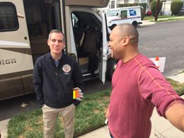 Eric Garcetti and Troy Price