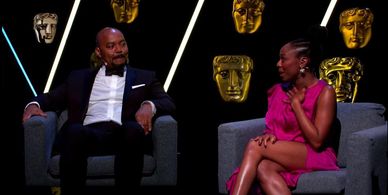 Ozioma Akagha and Jason E. Kelley at The BAFTA Games Awards