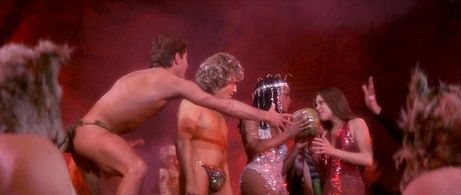 George Gilmour, Grace Kennedy, Allan Love, and Catherine Mary Stewart in The Apple (1980)