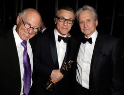 Michael Douglas, Jimmy Buffett, and Christoph Waltz