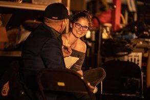 Still of Eva Igo and Shawn Welling in The Great American Action Hero