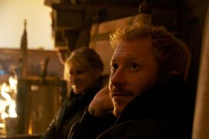 Andrew Hyatt on the set of The Frozen