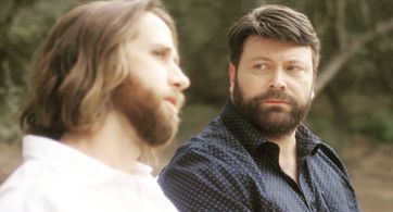 Angus Benfield and Kevin Keeling in Heaven (2020)