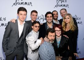 Megan Mullally, Nick Offerman, Marc Evan Jackson, Moises Arias, Gabriel Basso, Nick Robinson, Jordan Vogt-Roberts, Chris