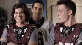 Colton Haynes and Keahu Kahuanui in Teen Wolf (2011)