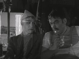 Anders Ek and Åke Grönberg in Sawdust and Tinsel (1953)