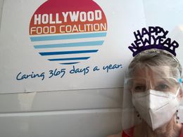 Volunteering at The Hollywood Food Coalition, January 1, 2021