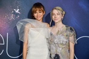 Zendaya and Hunter Schafer at an event for Euphoria (2019)