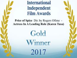 Won Gold in Los Angeles at the International Independent Film Awards for the Role of Jackie in the TV Pilot Price of Spi
