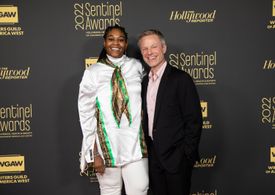 The First Lady creator Aaron Cooley and Azia Squire, writer of honored episode 