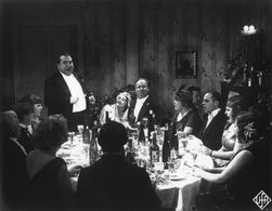 Marlene Dietrich, Kurt Gerron, and Emil Jannings in The Blue Angel (1930)