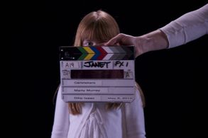 Eva Murray on the Set of Caretaker (2012)