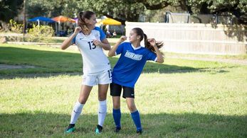 Alex Morgan and Siena Agudong in Alex & Me (2018)