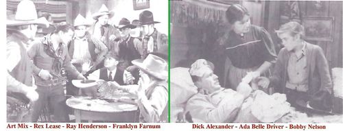 Richard Alexander, Adabelle Driver, Franklyn Farnum, Jack Jones, Jack Kirk, Rex Lease, Art Mix, Bobby Nelson, and Jack H