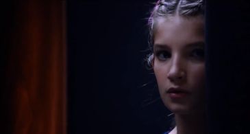 Olivia Valera (Lillian Blankenship) waits for her talent show performance and realizes that her dad Frank (Antonio Bande