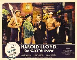 Alan Dinehart, George Barbier, Frederick Burt, Jack Don, Harold Lloyd, Grant Mitchell, and E. Alyn Warren in The Cat's-P