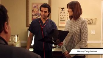 Still of Cesar D La Torre in the Movie Amores de Peso. Cast Eric Roberts, Cesar D La Torre, Johnny Rey Diaz