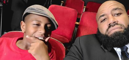 Barry Johnson III and Jarrell Pyro Johnson om set of Jarrell Pyro Johnson: Life Is A Musical