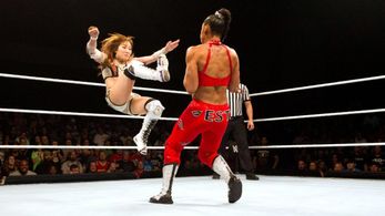 Kairi Hôjô and Bianca Blair in WWE: Mae Young Classic Women Tournament (2017)