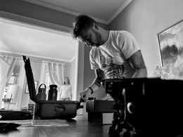 Kristian Day on a commercial shoot July 2022