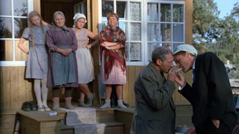 Nina Doroshina, Yanina Lisovskaya, Aleksandr Mikhaylov, Lada Sizonenko, Natalya Tenyakova, and Sergey Yurskiy in Love an