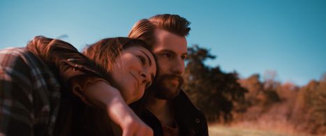 Alicia Kelley and Austin Chunn in The Farm (2023)