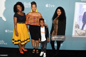 With the Cast of “Little America”