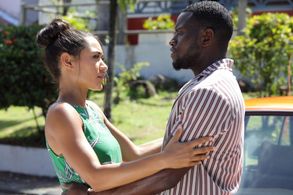 Joséphine Jobert and Leemore Marrett Jr. in Death in Paradise (2011)