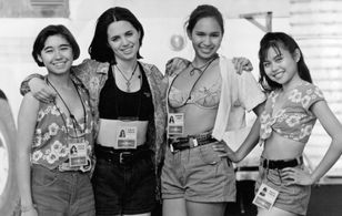 Eliza Dushku and Sara Tanaka in Race the Sun (1996)